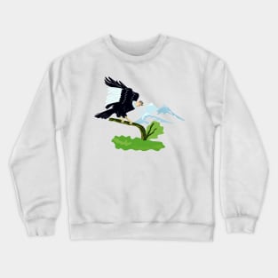 Andean Condor Perching Retro Crewneck Sweatshirt